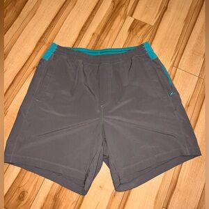 Birddogs Athletic Shorts Boom For Your Boomstick Size XL Teal/Grey